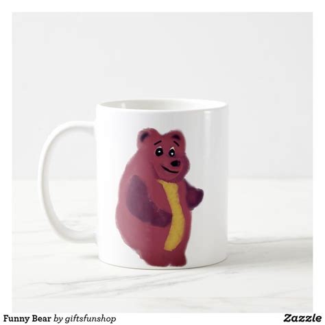 Funny Bear Coffee Mug Mugs Animal Mugs Funny Bears