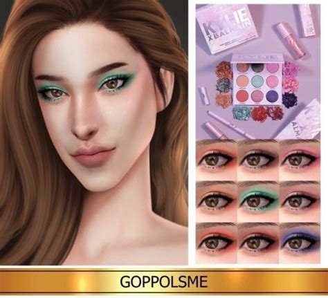 Gpme Gold Palette Kyshadow By Goppols Me For The Sims 4 Spring4sims