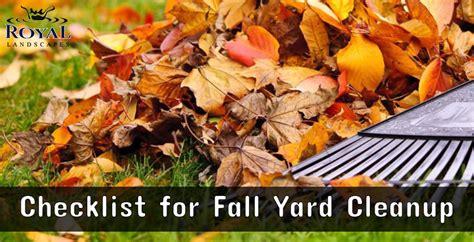 Checklist For Fall Yard Cleanup Royal Landscapes