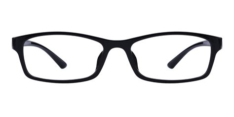 Unisex Rectangle Eyeglasses Full Frame Tr90 Black Fp1762