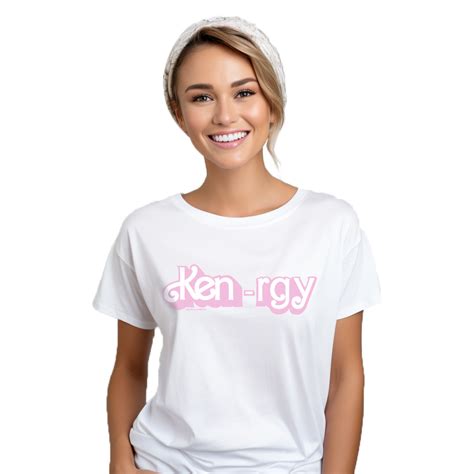 Kenergy Womens White Tee ©2023 Mattel ©wbei S23 Shop Mattel Australia