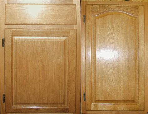These are actually new cabinets. All Wood Raised Panel Arch (uppers) Oak | Kitchen cabinet ...