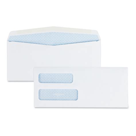 Double Window Security Tinted Check Envelope 10 Commercial Flap