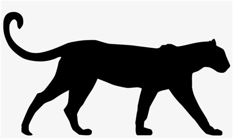 Black Panther Comic Silhouettes Png Free Printable Leopard Silhouette