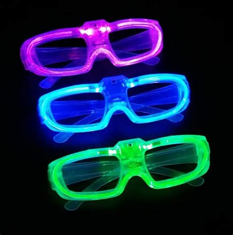 Party Led Shutter Glow Cold Light Glasses Light Up Shades Flash Rave Luminous Glasses Christmas