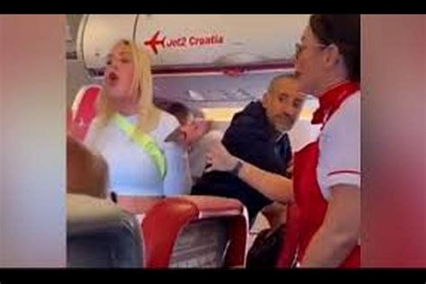 new viral plane woman emerges as influencer has meltdown and fights with passengers
