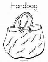 Coloring Handbag Purse Pocketbook Uit Happiness Outline Built California Usa Login Favorites Twistynoodle Noodle Cursive sketch template