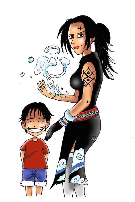 Luffy And Dadan Luffys Mom By Deanaxlrose On Deviantart