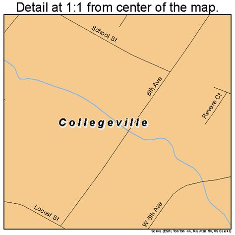 Collegeville Pennsylvania Street Map 4215192