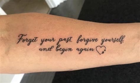 Forget Your Past Forgive Yourself And Begin Again Dövme Tesettür Giyim