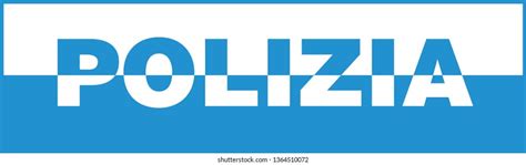 Italian Police Logo Polizia Stock Vector Royalty Free 1364510072