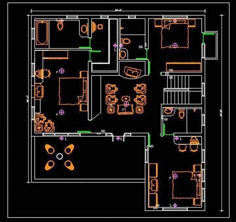 House Floor Plans For Autocad Dwg Free Download 5 Pictures Easyhomeplan