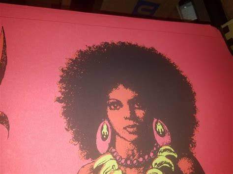 Black War Queen Sexy Vixen Vintage Blacklight Poster Houston Texas Nice Ebay