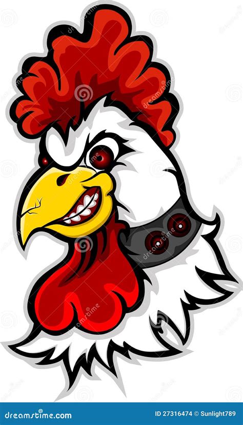 Angry Rooster Head Cartoon Stock Illustration 27316474