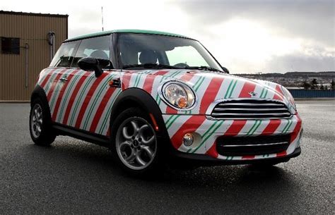 Pin By Rochelle Mindrum On Mini Cooper Car Wrap Christmas Car
