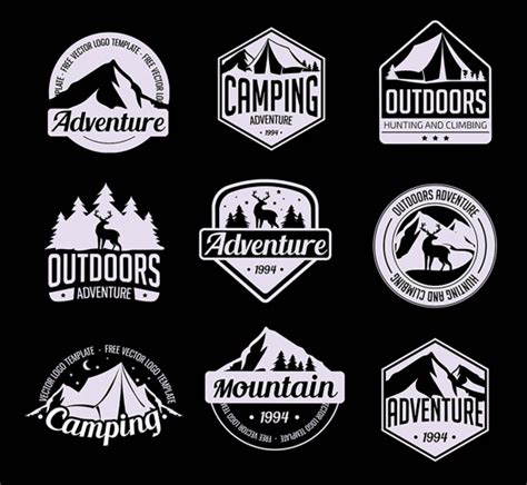 free adventure logo templates ai psd