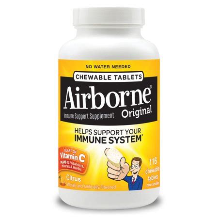 What can a vitamin c supplement do for you? Airborne Citrus Chewable Tablets, 116 count - 1000mg of ...