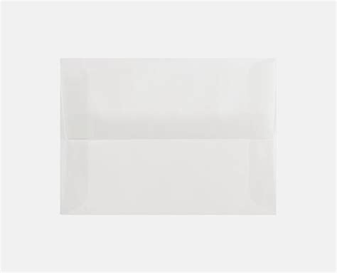 Clear Translucent A9 Envelopes Square Flap 5 34 X 8 34