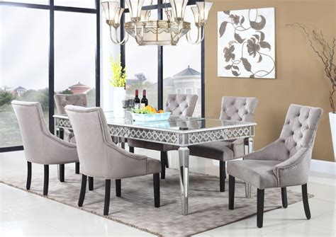 2021 Popular Mirrored Dining Tables