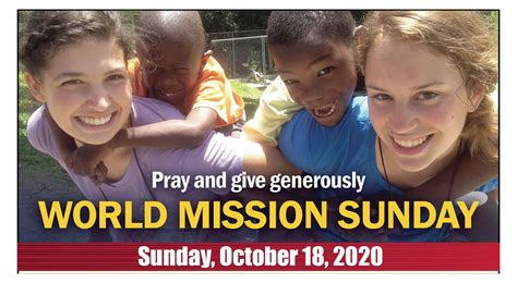 World Mission Sunday To Be Observed On October 18 Rhode Island Catholic