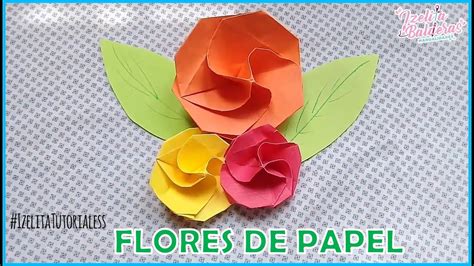 Flores De Papel Rosa De Papel Origami Youtube