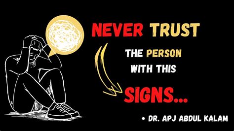 Never Trust Person With This Signs Signs You Should Not Trust