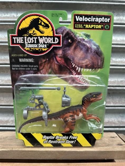 Jurassic Park Lost World Velociraptor Raptor Kenner 1996 Sealed Carded