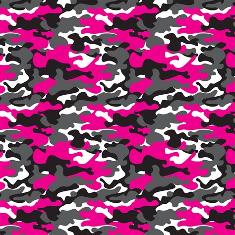 Bright Pink And Black Camo Vinyl Choose From Adhesive Vinyl Etsy