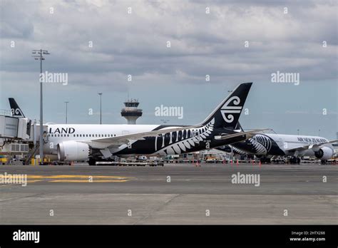 Air New Zealand Aircraft At Auckland Airport New Zealand On Monday