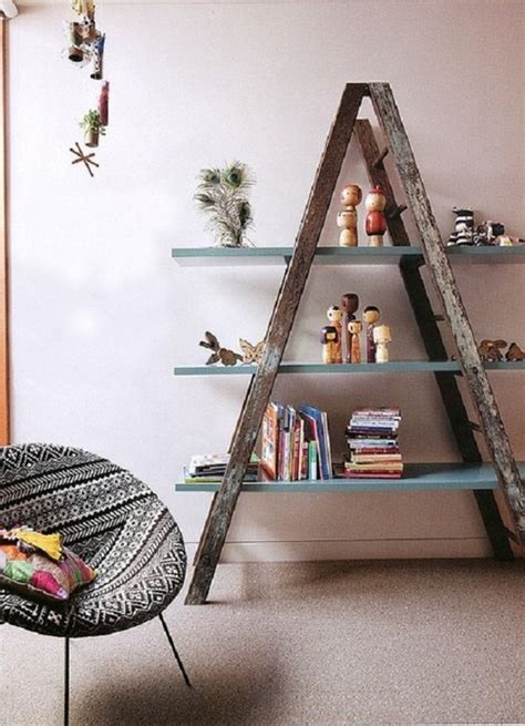 21 Perfect Diy Ladder Bookshelf And Bookcase Ideas