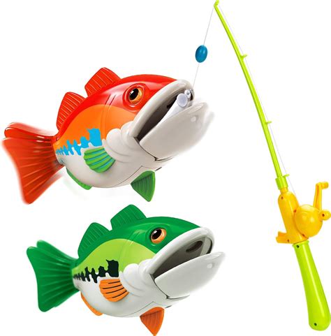 Forty4 Kids Fishing Game Toy With Adjustable Fishing Rod