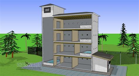 Di tanah tersebut saya ingin bangun rumah mungil 2 lantai. Desain Gedung Walet (RBW) 4X10 Lengkap Dengan Sekat Ruang ...