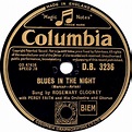 Rosemary Clooney – Blues In The Night / Who Kissed Me Last Night? (1953 ...