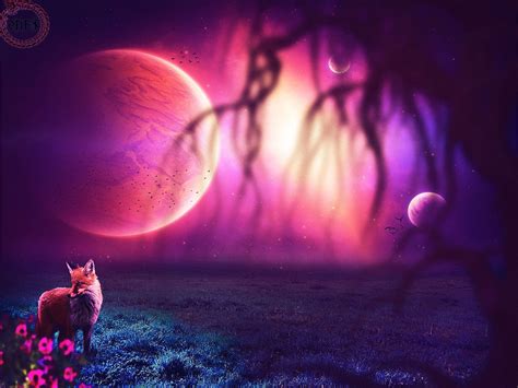 90 Anime Galaxy Anime Cute Fox Wallpaper Lotus Maybelline