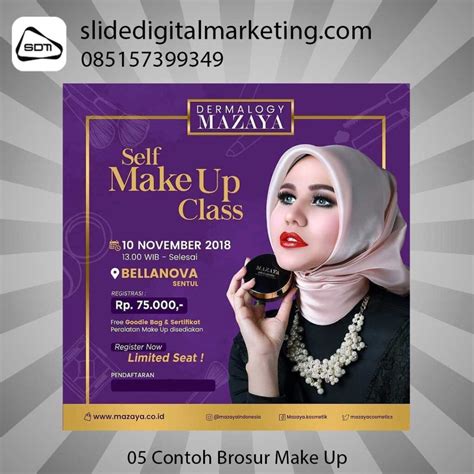 Contoh Brosur Pamflet Leaflet Poster Make Up