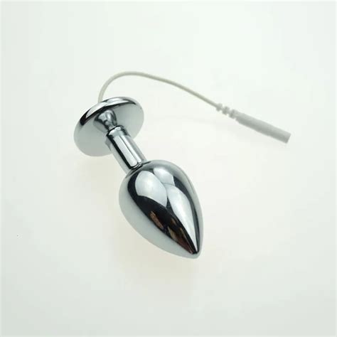 Electric Shock Aceesory Stainless Steel Butt Plug Anal Plug Electro