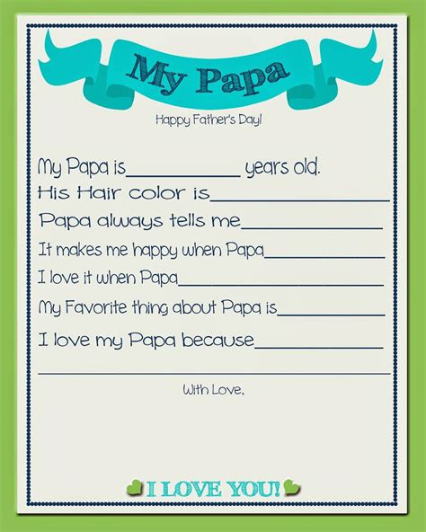 Printable Fathers Day Cards For Papa Get What You Need For Free