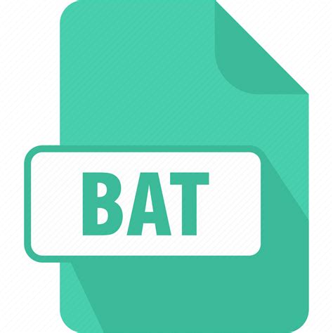 Bat Document Dos Batch File Extension File Type Icon Download On