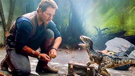 Jurassic World 2 First Look Trailer Jeff Goldblum Chris Pratt Action Blue Jurassic World