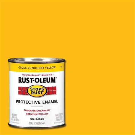 Rust Oleum Professional 1 Gal Safety Yellow Gloss Protective Enamel