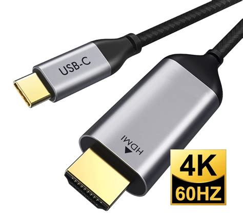 2m Usb Type C To Hdmi Cable Thunderbolt Compatible