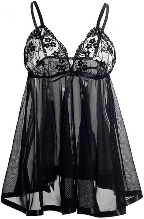 Xqtx Babydoll Erótico Lenceria Erotica 6xl Tallas Grandes Bordado De