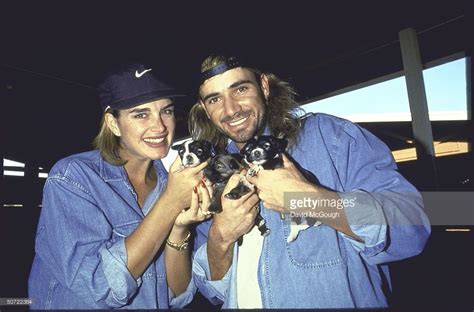 Actress Brooke Shields And Husband Professional Tennis Player Andre