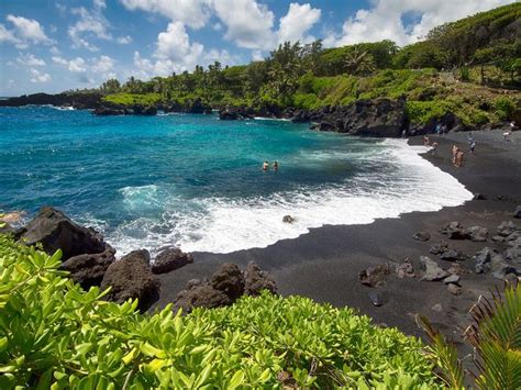 10 Beautiful Black Sand Beaches Around The World Hawaii Beaches Best