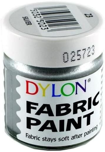Dylon Fabric Paint 25ml Silver Amazon Co Uk Home Kitchen