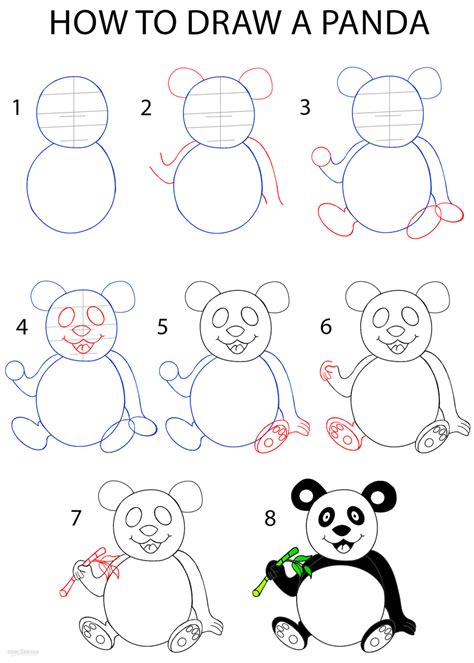 How To Draw A Panda Step By Step For Kids Amp Beginners Riset