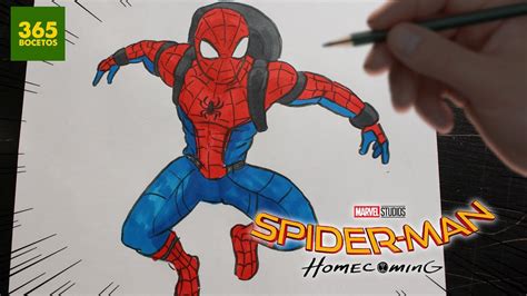 Como Dibujar A Spiderman Far From Home Paso A Paso Drawing Spider Man