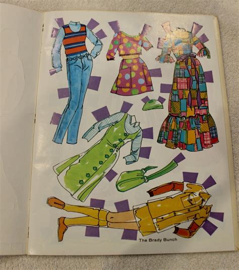 Vintage The Brady Bunch Paper Dolls Unpunched 1973 4585136483