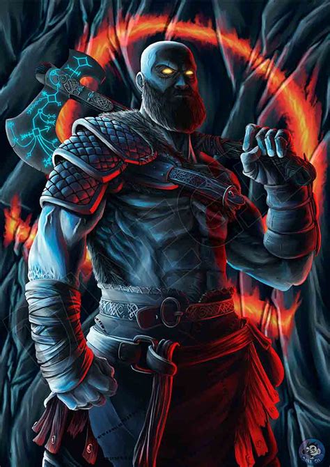 God Of War Kratos Fanart Danegil Tienda Ilustración Y Concept Art