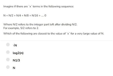 imagine if there are x terms in the following sequence n n 2 n 4 n 8